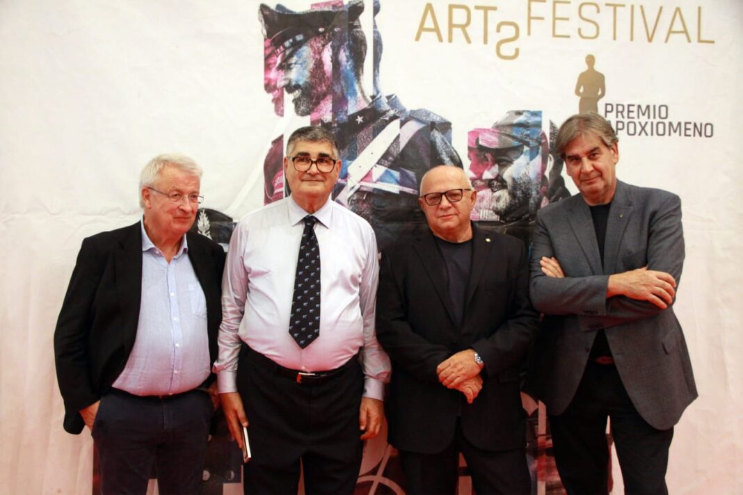 Premio Apoxiomeno 2025, arte e Forze dell’Ordine, fratelli Turazza, memoriale polizia, pittura e poesia, Festival Apoxiomeno Bergamo, cultura e legalità